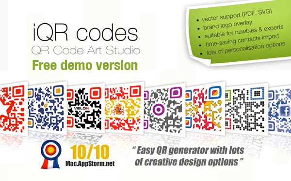 iQR Codes free demo version